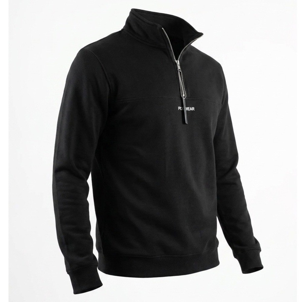 Rawgear RG518 Mens Black Quarter Zip Pullover Sweatshirt Size M NWT
